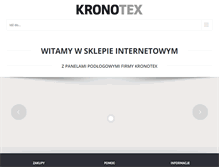 Tablet Screenshot of kronotex.pl